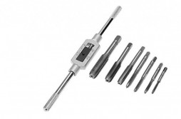 Adjustable Tap Wrench_8pcs HSS Tap Set With Adjustable tap Wrench